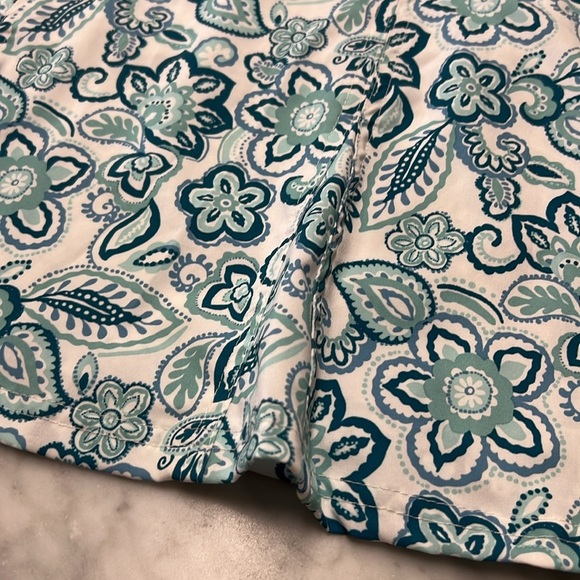 RipSkirt Hawaii Seaglass Floral Print Wrap Skirt Size Small with Pockets - Picture 8 of 11